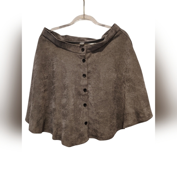 Dresses & Skirts - Woman's Grey button down grey corduroy mini skirt